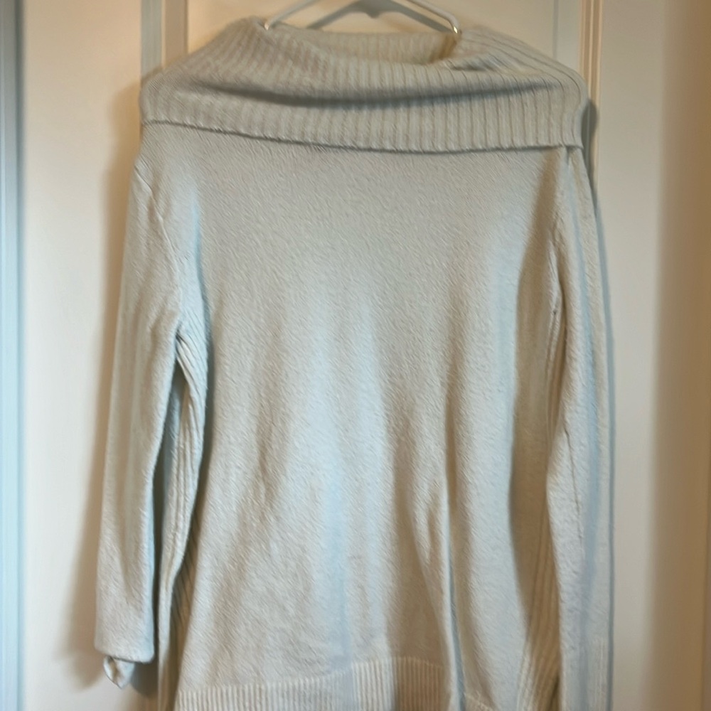 SO cream cowl neck sweater